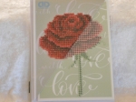 Diamond Dotz Greeting Card - Love Rose